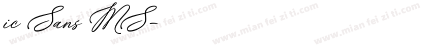 ic Sans MS字体转换